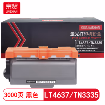 京贤 LT4637/TN3335 标准装 适用联想 3700/3800/M8600DN/M8900DN 兄弟/HL5440D/5450DN/5470DW 3000页 硒鼓 1.00 只/支 (计价单位：支) 黑色