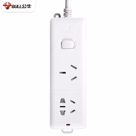 公牛(BULL) GN-606D 1.8米 2插总控 16A 大功率 接线板 (计价单位：个) 白色