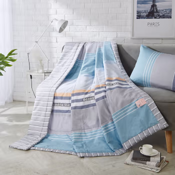 伊伊爱 LTL-17XK-XB004 150*200cm 全棉条纹格子空调被子 被子 1.00 件/条 (计价单位：条) 青春律动