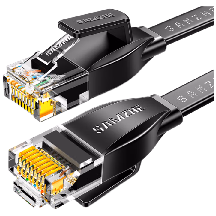 山泽(SAMZHE) HBP602 六类扁平网 2.00 米/根 (计价单位：根) 黑色