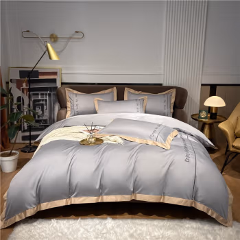 伊伊爱 TJ0WL02101061 /220*240cm 享系列60S长绒棉纯棉四件套 (计价单位：套) 浅灰