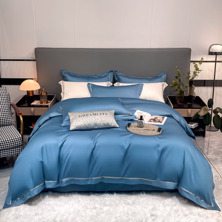 弗切尔珀榕 FNH0220561 220*240cm 纯棉纯色莉奥系列四件套 (计价单位：套) 宾利蓝