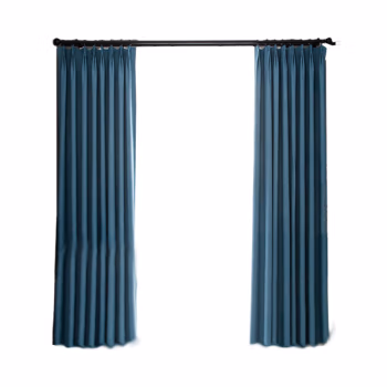 安居先森 流星麻  宽1米*高2.8米 卧室客厅书房阳台宿舍遮光防晒隔热窗帘 1.00 米/个 (计价单位：个) 蓝色