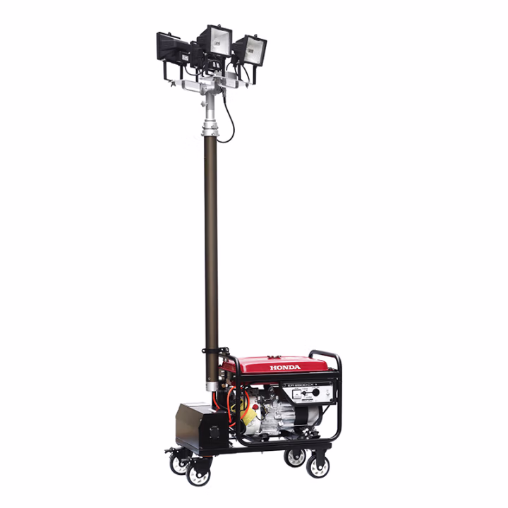 恒盛(HS) WJ880A 4×500W、IP65、续航时间：13h、电压等级：220V、暖白光/约3500K、卤素光源、发电机输出功率：2KW 全方位自动升降工作灯 (计价单位：台) 红色