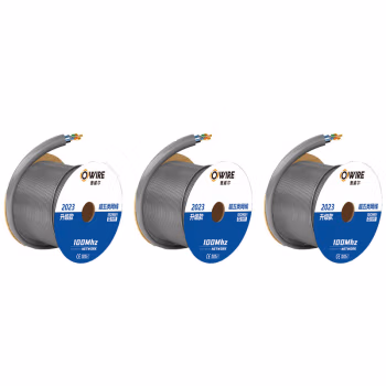 奥威尔(OWIRE) SSKJ-C5E-61GY 0.51mm线径加粗 灰 超五类4对双屏蔽网线 305.00 米/卷 (计价单位：卷) 灰色