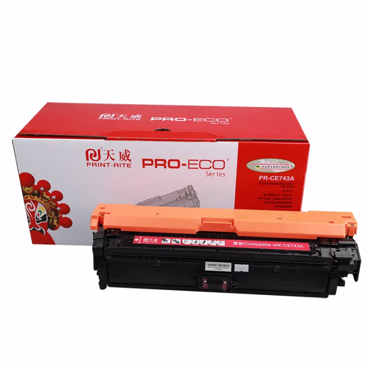 天威(PrintRite) CE743A 约7300页 适用惠普CP5225 CP5225N 硒鼓 1.00 只/支 (计价单位：支) 品红色