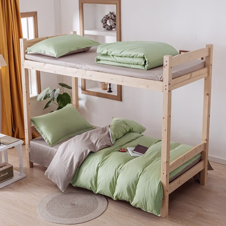 伊伊爱 TB2000245 160*210cm 纯棉纯色 床上三件套 (计价单位：套) 抹茶卡其