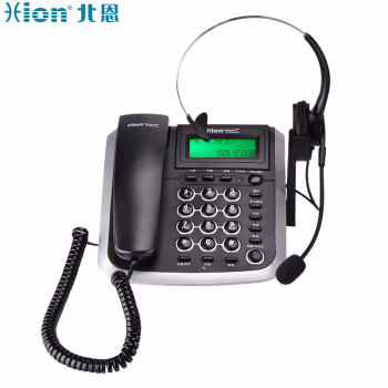 北恩(Hion) V200H 耳机式 带FOR600单耳耳机 呼叫中心电话机 (计价单位：台) 黑色