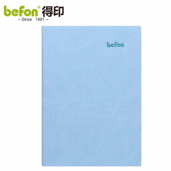 得印(befon) 9954   A5 100页/本 平纹平装 PU皮面 笔记本 (计价单位：本) 蓝色