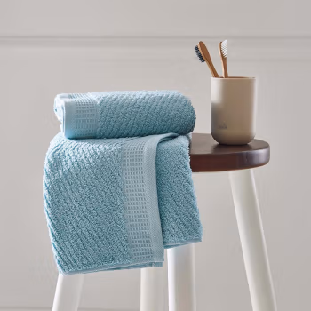 伊伊爱 MJ-8QM-01 32*78cm 维纳斯长绒棉毛巾单条装 毛巾 (计价单位：条) 天蓝色