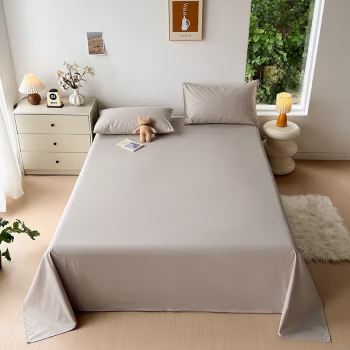 名都丽人 MDLR-CP46 200*230cm 臻奢云缎床单 床上套件 (计价单位：套) 灰咖色