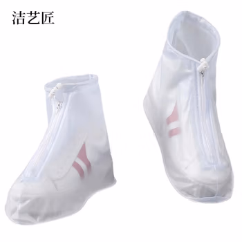 洁艺匠 XTB01 均码 雨鞋套 PVC 雨鞋 (计价单位：双) 白色