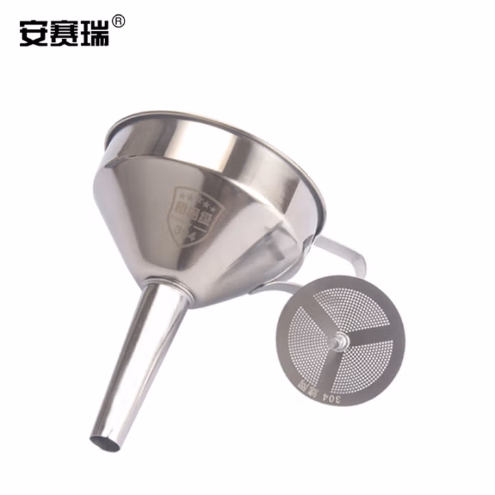 安赛瑞 26365 10cm 不锈钢漏斗 (计价单位：个) 银色