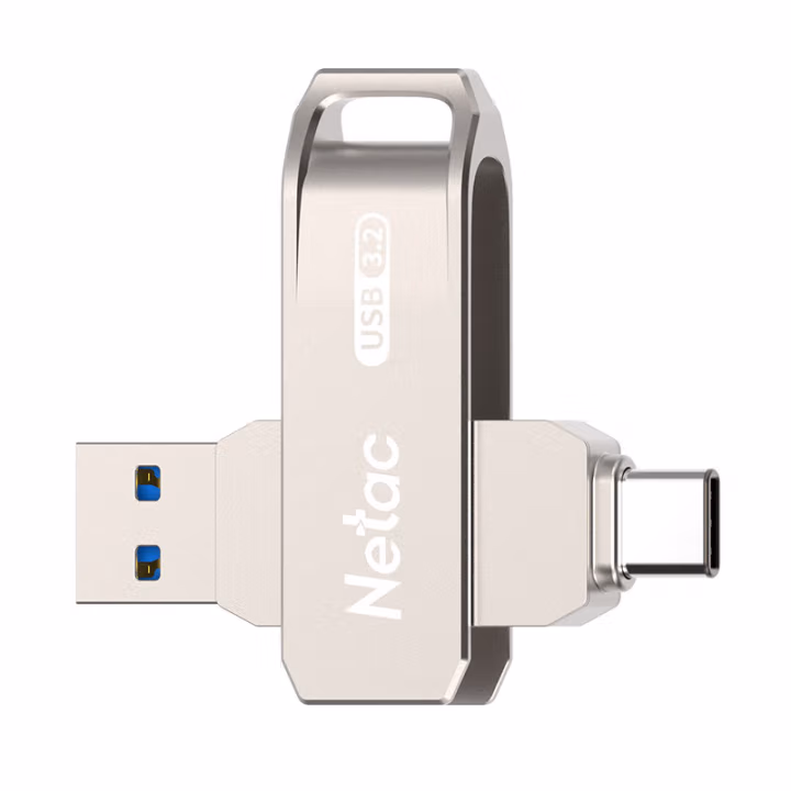 朗科（Netac） US15-128G-USB3.2 双接口 U盘 (计价单位：个) 珍珠镍色
