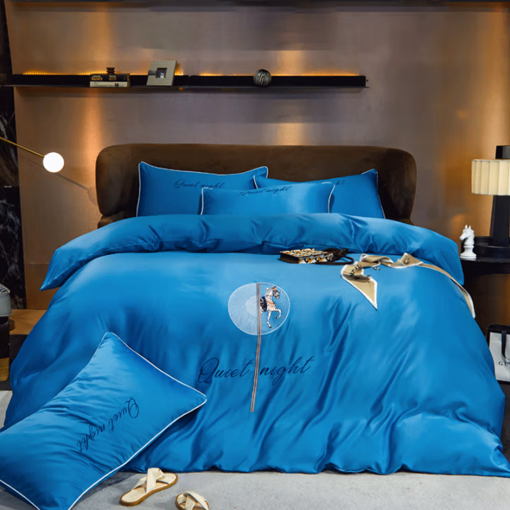 伊伊爱 TJ0QM02201533 /200*230cm 简约水洗斯卡蒂四件套 (计价单位：件) 宾利蓝