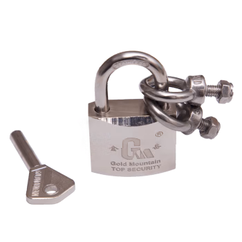 金岳 BRAZ40mm 40*20mm 一匙通电镀铜锁 (计价单位：个) 银色