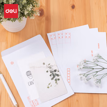得力(deli) 3425 7号 信封 10.00 个/包 (计价单位：包) 白色