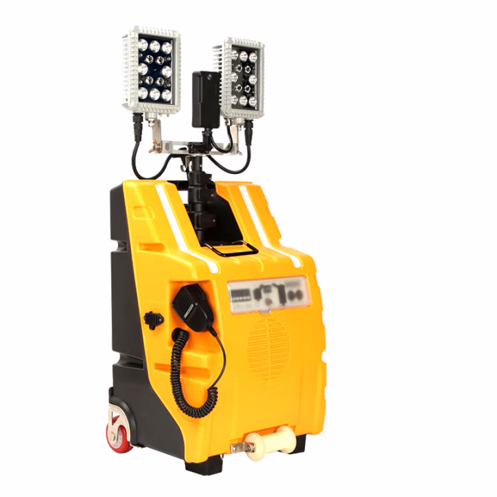 欧辉照明(OHUIZAOMIN) OHSY6851 2×30W IP65 25.2V 5700K 白光 聚光12h 泛光22h 泛光+聚光8h LED多功能移动照明 (计价单位：台) 黄色