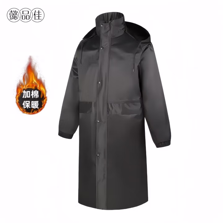 懿品佳 均码 加棉 连体式 雨衣 (计价单位：件) 黑色