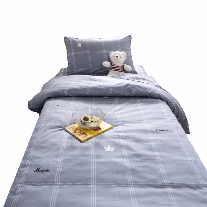 艾逸瑶选 HYJF-003 被套:150*200cm床单:160*220cm枕套:48*74cm 选素格兰宿舍用床上三件套 (计价单位：套) 灰色