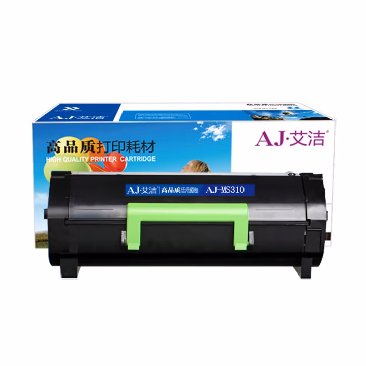 艾洁(AJ) MS310(带芯片)  打印量5000页 适用利盟Lexmark/MS310 MS410 MS510 MS610 MS312dn MS610de MS415dn 粉盒 (计价单位：只) 黑色