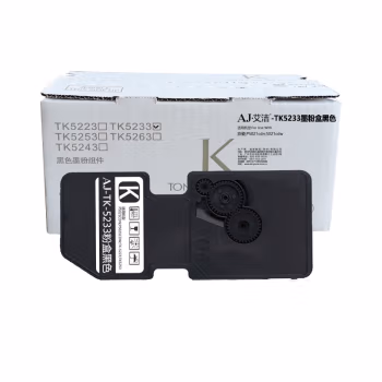 艾洁(AJ) TK5233  打印量2600页 适用京瓷;P5021cdn;5021cdw 粉盒 (计价单位：只) 黑色