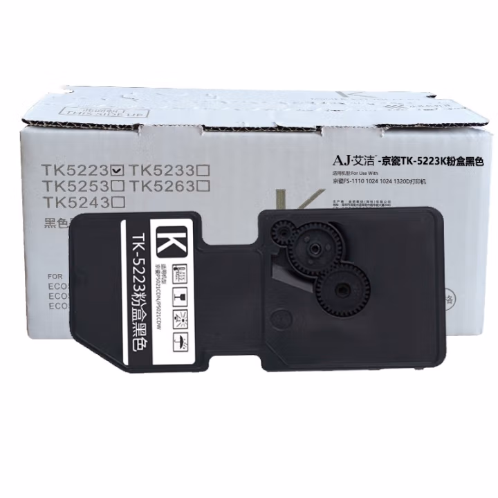 艾洁(AJ) TK-5223K商务版 打印量1200页 适用京瓷;P5021cdn;5021cdw 粉盒 (计价单位：只) 黑色