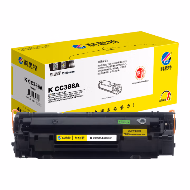 科思特 CC388A 易加粉 专业版 打印量约1500页 适用 HP P1007等 硒鼓 1.00 只/支 (计价单位：支) 黑色