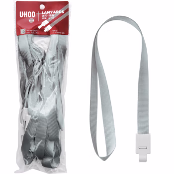 优和(UHOO) 6722 灰白 工作牌挂绳 (计价单位：个) 灰白色