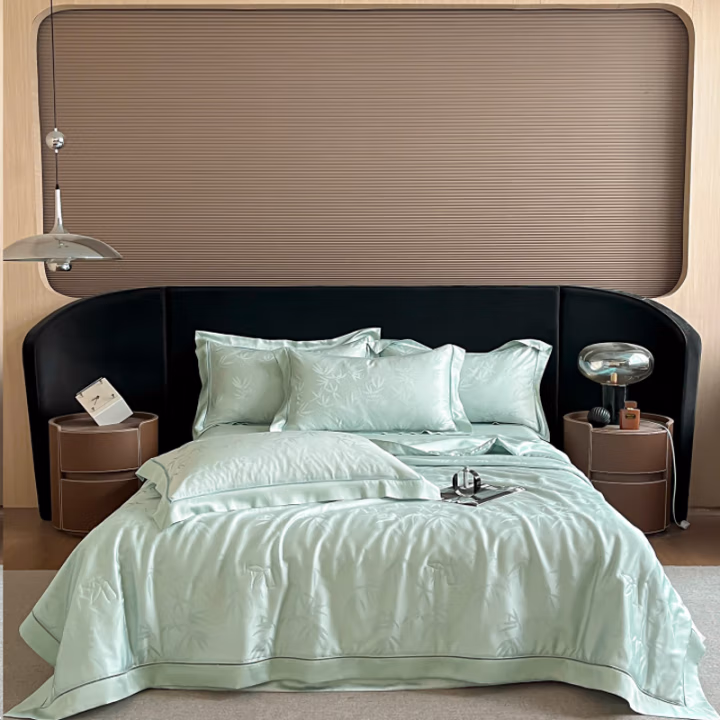 名都丽人 MDLR-75  提花镂空夏凉被 200*230cm 被子 1.00 件/条 (计价单位：条) 绿色