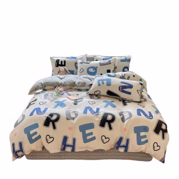 纺语柔 F1108 四件套 床上套件 (计价单位：套) 字母组合
