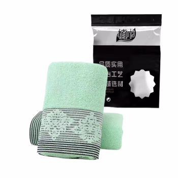 植巾 MJ130 74*34cm 棉 毛巾 (计价单位：条) 浅绿色