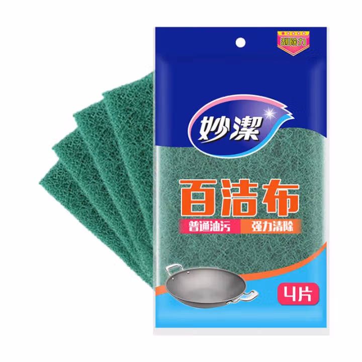 妙洁(MIAOJIE) MH6 6块/包 百洁布 (计价单位：包) 军绿色