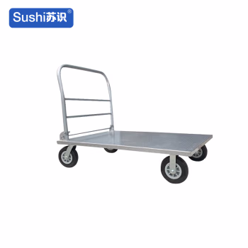 苏识 CZ6-80 80*120cm橡胶轮 载重1000kg 重型平板手推车 (计价单位：辆) 银色