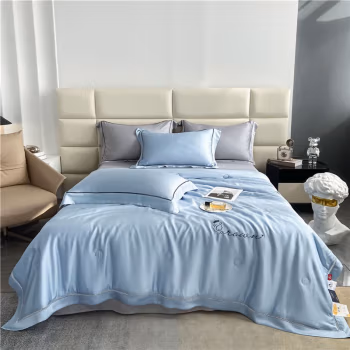 伊伊爱 BZ0WL02201131L 200*230cm 柠檬莫代尔夏被 被子 1.00 件/条 (计价单位：条) 莫代尔-琥珀蓝