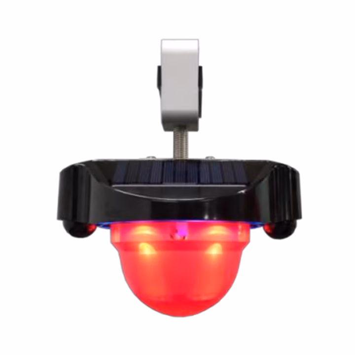 吉特(GT) TFN7481 1.1W，IP65，DC3.7V，红光，900K，LED 太阳能声光警示灯 (计价单位：盏) 红色