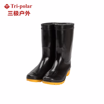 三极户外(Tri-Polar) TP1690 防滑防水雨鞋 中筒 42码 雨鞋 (计价单位：双) 黑色