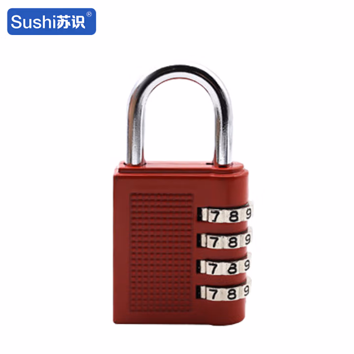 苏识 ZCA424红 四位密码锌合金 密码锁 (计价单位：个) 红色