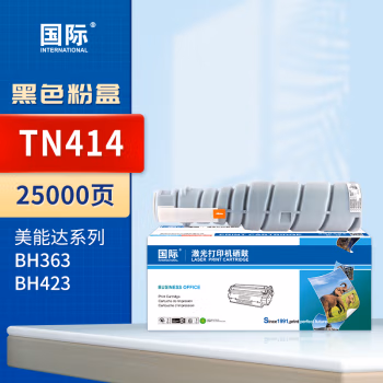 国际 TN414 打印量25000页 适用柯尼卡美能达Bizhub 423/363 墨粉盒 (计价单位：只) 黑色