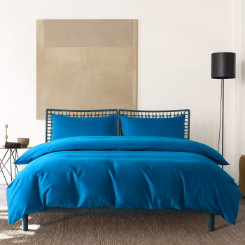 伊伊爱 TJ0SZ02201461 /200*230cm纯色纯棉空气缎四件套 床上套件 (计价单位：套) 阿布扎比蓝