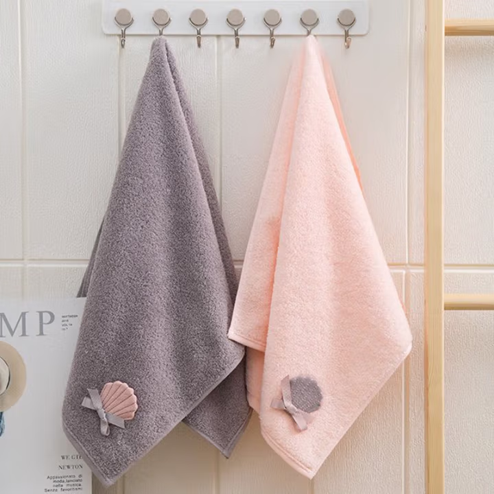 伊伊爱 MJ0YZX2200161Z/ 74*34cm 贝壳纯棉毛巾抹布两用 (计价单位：块) 多色