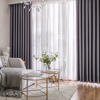 奥赛孚 M1393-3 100*100cm 涤纶 窗帘 (计价单位：米) 灰色