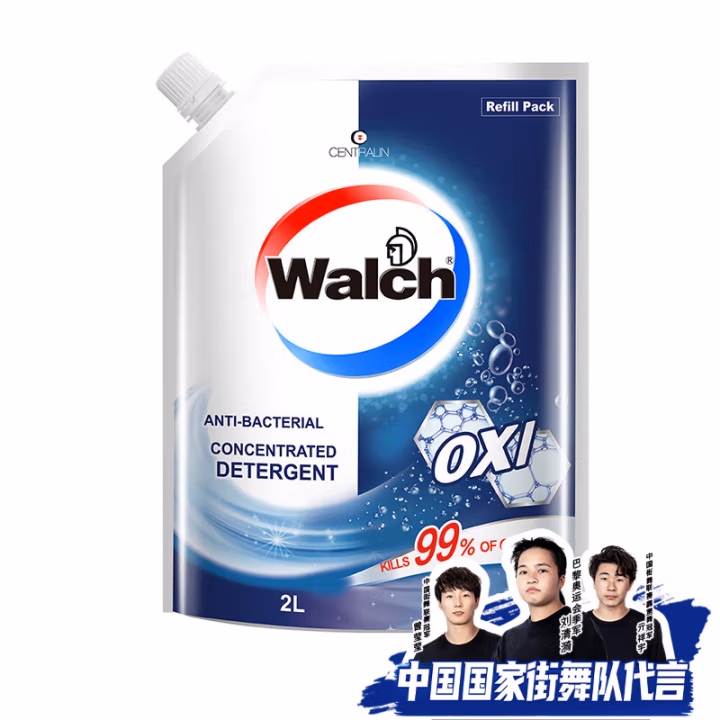 威露士（walch） 抗菌有氧 2L 原味 洗衣液 1.00 瓶/袋 (计价单位：袋)