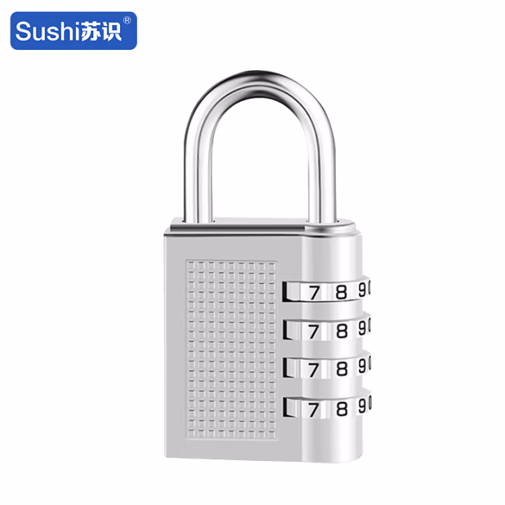 苏识 ZCA424银 四位密码锌合金 密码锁 (计价单位：个) 银色
