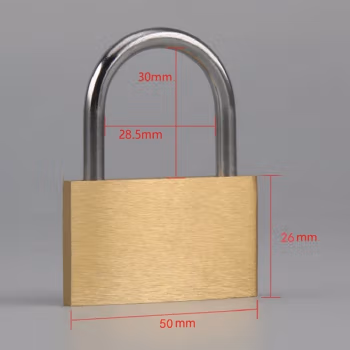 晨潞电子 CLU-S06 通用型 铜 挂锁 1.00 个/把 (计价单位：把) 黄铜色