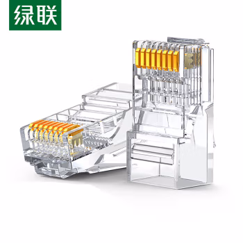 绿联 50246 超五类RJ45 网络水晶头 100.00 个/包 (计价单位：包)