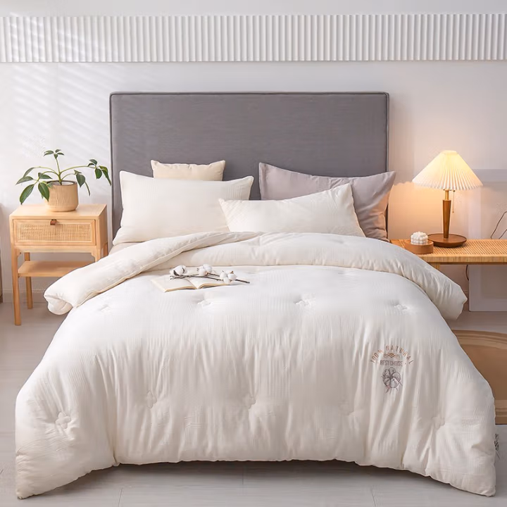 弗切尔珀榕 FTDC210198 180*220cm 原棉朴染提花棉花被 (计价单位：件) 朴染棉花白