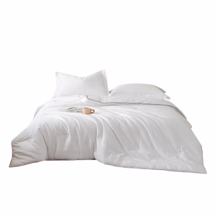 汉司家纺 全棉提花 200*230cm  纯天然蚕丝春秋冬被 被子 1.00 件/条 (计价单位：条) 白色