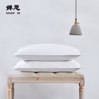 婵思 SDJD0230058 50*80cm 全棉防羽布枕芯 1.00 件/个 (计价单位：个) 纯白