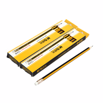 晨光(M&G) AWP-30803 HB 黄黑色抽条笔杆HB铅笔 (计价单位：支) 黄黑色笔杆